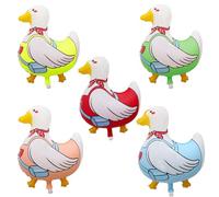 5Pcs Fun Goose Balloon Set, Goose Birthday Decorations Supplies, Funny Balloons Decor Supplies Cute Farm Animal Theme Party Decor Suitable for Indoor & Outdoor Use