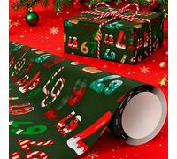 5Pcs Funny 67 Edition Wrapping Paper - Meme Gift Wrap For Christmas, 6 7 Wrapping Paper, Unique Brain Rot Gen A Meme Wrap Paper Roll, Vintage Six Seven Decorations (Green*10)