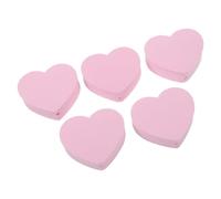 5pcs Funny Heart Car Antenna Topper, Pink Eva Decoration for Vehicles | Cute Lightweight Design, Sunproof and Waterproof Finish, Easy to Spot in Parking Lots, Pink Car Accessories