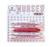 5Pcs Funny Pens Set for Nurses with Inspirational Quotes - Medical Themed Pens
