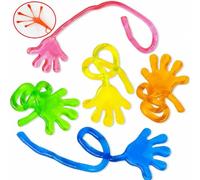 5pcs Funny Toy Elastic Retractable Sticky Slime Palm Large Wall Climbing Palm Human Toy Tricky Hand For Kids