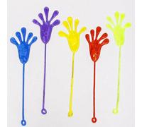 5pcs Funny Toy Elastic Retractable Sticky Slime Palm Large Wall Climbing Palm Human Toy Tricky Hand For Kids