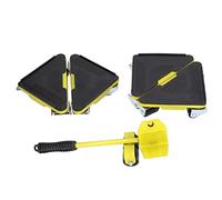 5Pcs Furniture Lifter Mover Universal Wheel Dolly 300kg Bearing for Sofa Table Cabinet (Yellow color)