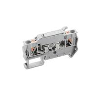 5Pcs Fuse Din Rail Terminal Blocks PT 4-HESI Gray Connector Push In Spring Terminal Block Connector Screwless Fuse Holder(5A)
