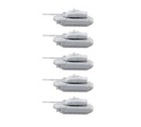 5PCS FV4034 Challenger 2 Main Battle Tank 1/350-1/700 3D Resin Model | FV4034 Challenger 2 Main Battle Tank, Modern British Army MBT, Resin Military Model DIY Unpainted Miniature(1/700(1.64CM))