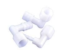 5Pcs G1/4 2.4~12.7mm PP Pagoda Hose Elbow Connectors Female Thread Aquarium Fish Tank Adapter Irrigation Rubber Curved Joint(12.7-G1I4,200 Pieces)