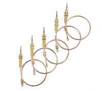 5PCS Gas Appliance M8 Thermocouple Replacement Kit 30cm Probe with Threaded Tip and Secure Connector for Ovens, Fireplaces, Stoves, BBQ Grills and Heating Devices, for RAPID Temperature Detection and