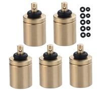 5Pcs Gas Refill Adapter, Copper Inflatable Valve Adapter Connector for Cylinder Gas Tank Canister Bottle Stove Outdoor Camping Hiking Burner, Inflatable Valve