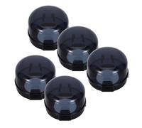 5pcs Gas Stove Knob Protective Covers Black Plastic Waterproof | Oil Stain Resistant, Easy to Install, for Oven Knob Use, Child Safety Assurance