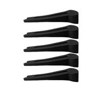 5pcs Gas Stove Knob Safety Covers for Boy Girl Proof Kitchen | Black Plastic Set for Gas Hobs and Cooktop Controls, Slim Profile for Family Kitchens and Apartments