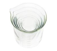 5pcs Glass Beaker for Laboratory Use, Borosilicate | Sturdy Glass Construction, Visibility and Smooth Surface, for Classroom Experiments and Student Chemistry Lessons