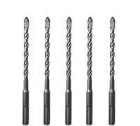 5PCS Glass Ceramic Tile Concrete Drill Bits Set 6/8/10/12mm Carbide Tipped SDS Plus 160mm Masonry Drill Bit(8mm(5PCS))