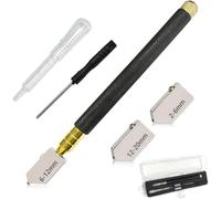 5Pcs Glass Cutter Kit, 2mm-20mm Glass Bottle Cutter Pen for DIY Crafts, Cutting Tiles, Mosaic, Bottles, Mirrors