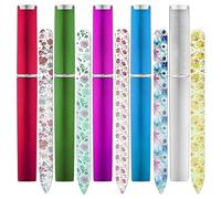 5Pcs Glass Nails File with Case Double Sided Files Professional Glass File Nails Pedicure Manicure for Women