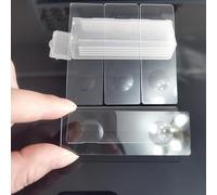 5pcs Glass Reusable Bio-microscope Double Single Concave Microscope Blank Glass Slides Science Biological Microscope Slides(Double concave 5pcs)