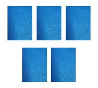 5Pcs Glitter Faux Leather Sheets A4 Dark Blue PU Leather Sheets,Leather Fabric for Crafts