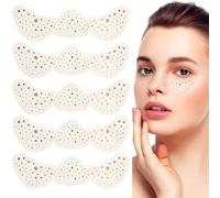 5PCS Glitter Freckles, Glitter Metallic Freckle Tattoos, Face Glitter Freckles Patches for Women, Sparkle Makeup Patches Face Glitter Tattoo Festival Essentials Waterproof Temporary MakeupTattoo