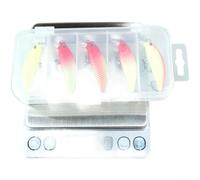 5PCS Glow Minnow Lure Collection for Freshwater Game Fish Including For Bass Perch Featuring Glow Coating Long Cast Design and Swim Action (A 5g)