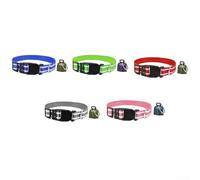 5PCS Goat Collars With Bells, Adjustable Nylon Collar Set Pet Anti-Lost Loud Bronze Bell For Small Farm Animal Goat Sheep Cow Accessories(B)