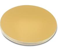5Pcs Gold 6-Inch Cake Boards Rounds,Cake Stands Circle Base Cardboard Cakeboard,Gold Cardboard Circles for Cake DIY Dessert Crafts Display Dinnerware and Serveware