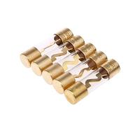 5Pcs Gold Plated Glass AGU Fuse Fuses Pack Car Audio Amp Amplifier 60/80 /100 AMP Protected circuits (Color : 80 Amp)