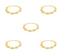 5pcs Gold Roman Leaf Headband for Halloween Party and Theatre | Polyester Crown Style, Lightweight Stretchy Fit, Easy to Wear and Remove, for Adults