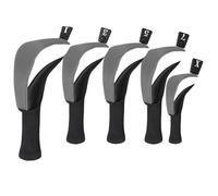5pcs Golf Club Head Covers - Woods Driver, Long Neck Gollf Cluub Headcovers | Dustproof Gollf Protective Covers, Anti-Slip Wood Hybrid For Men Women Golfs Enthusiast Driver, Fairway Wood