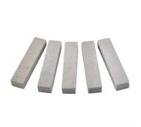 5pcs Grey Pumice Cleaning Stones for Kitchen & Bathroom - Foam Glass Scouring Pads to Remove Rust Lime Scale from Tiles Grills Pools 15x3.5x2.5cm