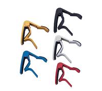 5Pcs Guitar Capo Durable Aluminum Alloy Clip Tuner for Acoustic Folk and Classical Guitars with Scratch Preventing Pad for Beginners and Professionals