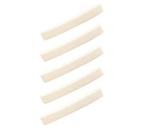 5pcs Guitar Nut for Vintage Instruments Curved Base Ox Bone | String Support, Added Vibration Response, Adjustable Upgrade, 4x0.63x0.34cm Set for Friends Families