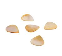 5Pcs Guitar Pick Plectrum Set, Abalone Shell Musical Instrument Accessory, Durable Guitar Picks for Bass Acoustic Guitar, Lightweight and Portable with Fine Workmanship for Easy Pl