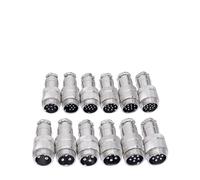 5PCS GX20D Docking Connector Male/Female 20mm Push-Pull Circular Connectors 2Pin3/4/5/6/7/8/9pin/10/12/14/15pin GX20(GX20 Male Plug,15P)
