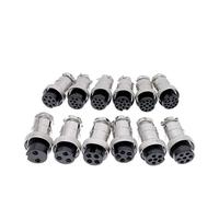 5PCS GX20D Docking Connector Male/Female 20mm Push-Pull Circular Connectors 2Pin3/4/5/6/7/8/9pin/10/12/14/15pin GX20(GX20 Female Plug,3P)