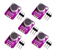 5pcs GY-MAX4466 Electret Microphone Amplifier with Adjustable Gain Control for Arduino (Pack of 5)