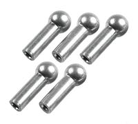 5pcs Gym Pulley Machine Cable Ball Terminals, Metal Stopper Wire Rope Port Joint Parts for 5mm or 6mm Diameter Fitness Equipment Cables, Home Gym Accessories(5mm)