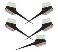 5pcs Hair Coloring Comb for Salon Root Touch Ups, Black Plastic | Hairdressing Tool for Human Hair and Dye Mixtures, Lightweight Handling, No Mess Application