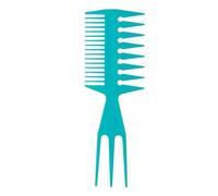 5pcs Hair Texturizer Brush 3-In-1 Big Teeth Double Side Tooth Combs Tail Comb Styling For Hair Care(Blue)