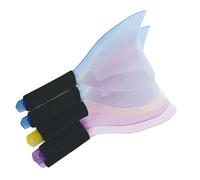 5pcs Hairspray Mask Shield Plastic Face Eyes Protection | Salon Use and Home Use, Barber Hairdressing Cover, Anti-slip Design for Spray Blocking Random Color