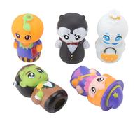 5pcs Halloween Finger Puppets, Cute Cartoon Kids Finger Puppet Set, Beautiful and Practical, Attract People's Attention, with Material for Halloween Party