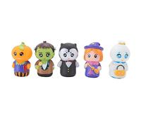 5PCS Halloween Finger Puppets Set - Cute Cartoon Finger Puppets for Kids, Halloween Party Favors, School Activities & Storytelling - Safe, Durable & Interactive Toys