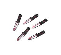 5PCS Halloween Hair Clip Scary Axes Daggers Cleaver Scissors Shapes Acrylic Resin Accessories for Costume Parties Kids Halloween Hair Clip Costume Parties