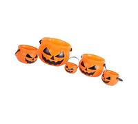 5pcs Halloween Pumpkin Buckets for Boys and Girls Fun Decor for Parties and Haunted Houses Candy for Trick Treating and Festive Celebrations