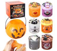 5pcs Halloween Slime Kit Butter Slime, Super Soft and Non-Sticky, Birthday Gifts for Kids, Party Favors for Boys and Girls