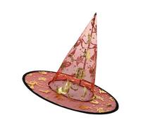 5Pcs Halloween Witch Hat 33cm High Pointed Wizard Hat Costume Accessories For Women Men Kid Cosplay Portable Party Accessories