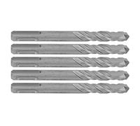 5Pcs Hammer Drill Bit Cemented Carbide Tip Spiral 2 Flutes Impact Drill Bit for B S 110mm 4mm/0.16in Open Diameter Hammer Drill BitCarbide Tip Hammer Drill BitHammer Drill (12mm)