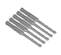 5Pcs Hammer Drill Bit Cemented Carbide Tip Spiral 2 Flutes Impact Drill Bit for B S 110mm 4mm/0.16in Open Diameter Hammer Drill BitCarbide Tip Hammer Drill BitHammer Drill (6mm)