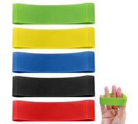 5PCS Hand Band Set - Hand Exerciser, Strengthener, Resistance Bands for Finger Strength Training, Injury Rehabilitation, Sports & Stress Relief