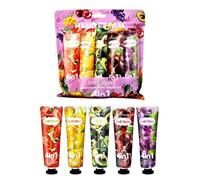5PCS Hand Cream Gift Set, Vegan Moisturising Hand Cream, Natural Avocado and Glycerin, Essential Hands Creams for Very Dry Hand, Christmas Gifts for Women & Men, Travel-Friendly 5 x 30ml