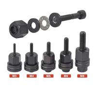 5Pcs Hand Rivet Nut Head Nuts Simple Installation Manual Riveter Rivnut Tool Set
