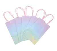 5pcs Handheld Paper Bag with Handles for Party Gift Packaging | Lightweight Paper, Easy to Use, Practical, Elegant Modern Style, Pretty Bright Colour